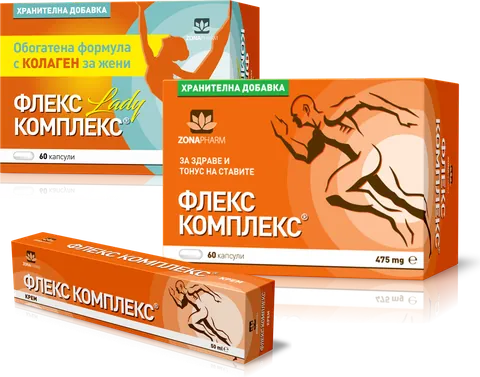 Флекс Комплекс – 60 капсули, Флекс Комплекс Лейди и Флекс Комплекс Крем 50 ml
